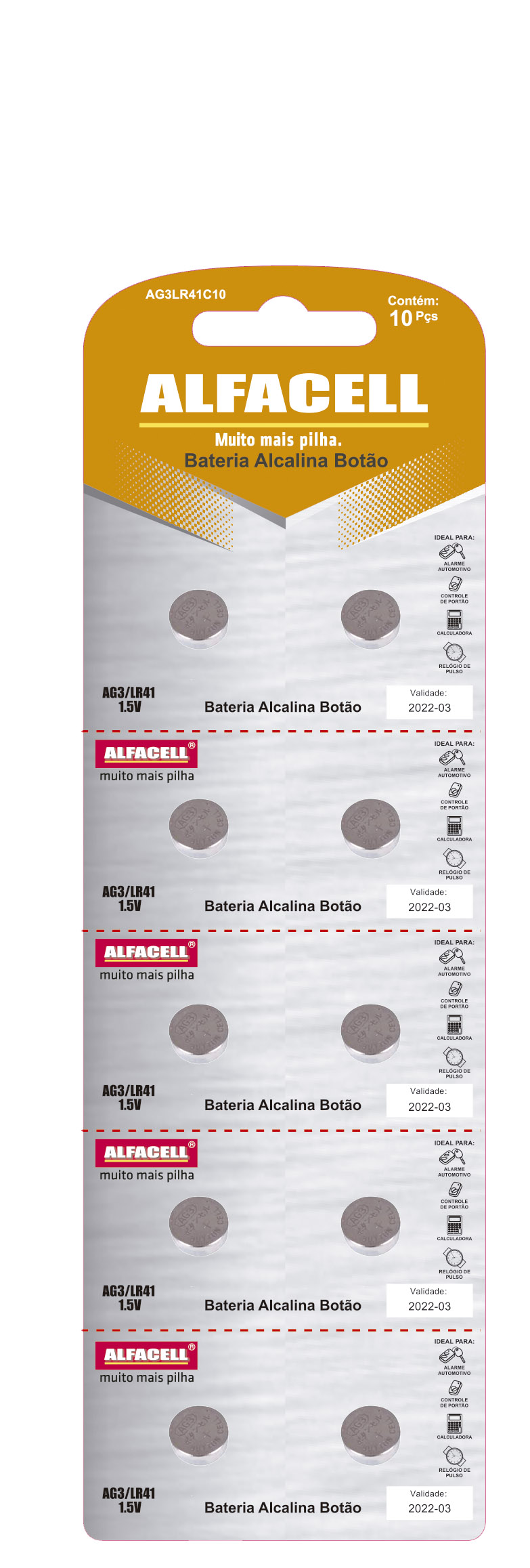 BATERIA ALCALINA AG3/LR41 1.5V