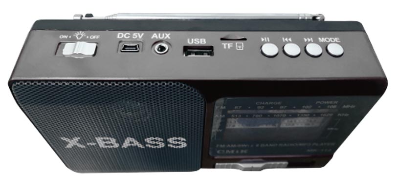 RÁDIO PORTÁTIL POTÊNCIA MÁXIMA: 3W