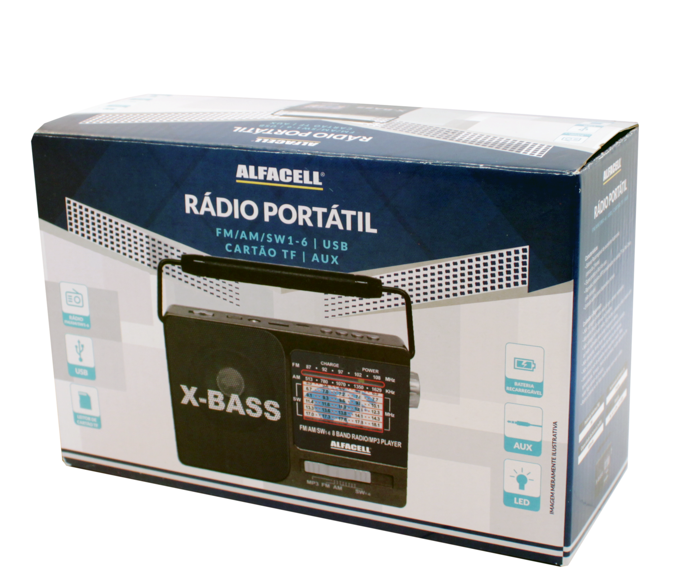 RÁDIO PORTÁTIL POTÊNCIA MÁXIMA: 3W