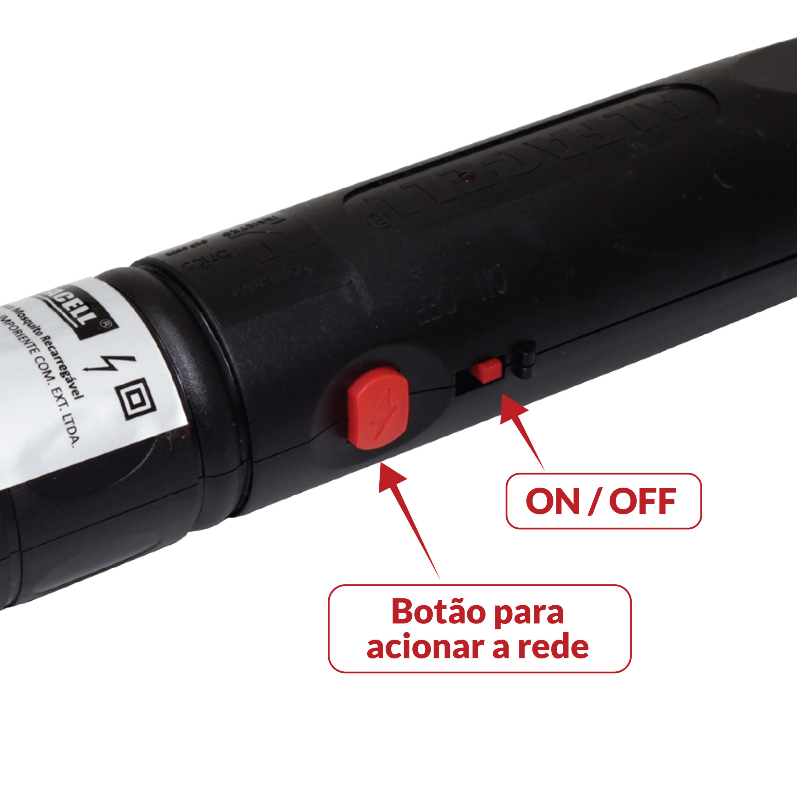 RAQUETE MATA MOSQUITO VERDE RECARREGÁVEL – BIVOLT