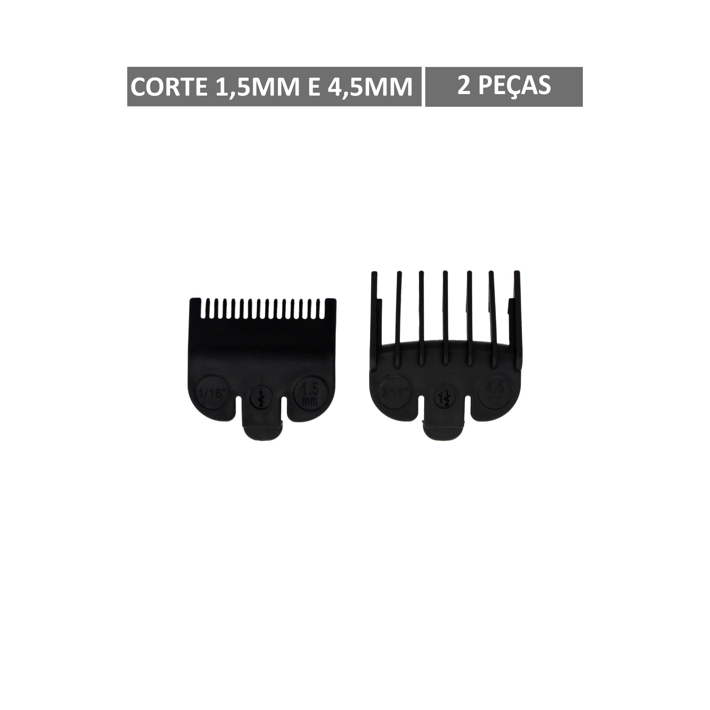 CONJUNTO DE PENTES PARA MÁQUINA DE CORTAR CABELO (2 PEÇAS)