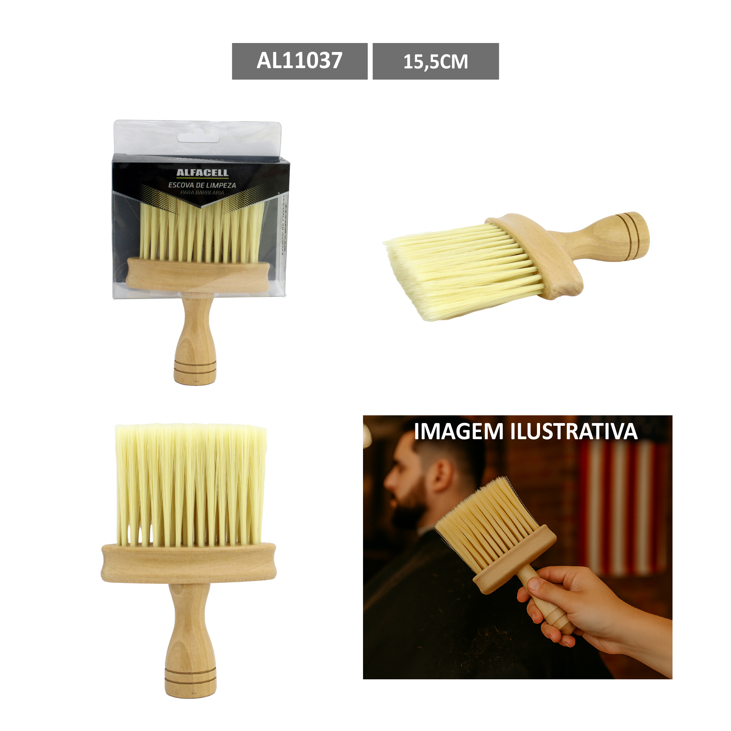 ESCOVA DE LIMPEZA PARA BARBEARIA