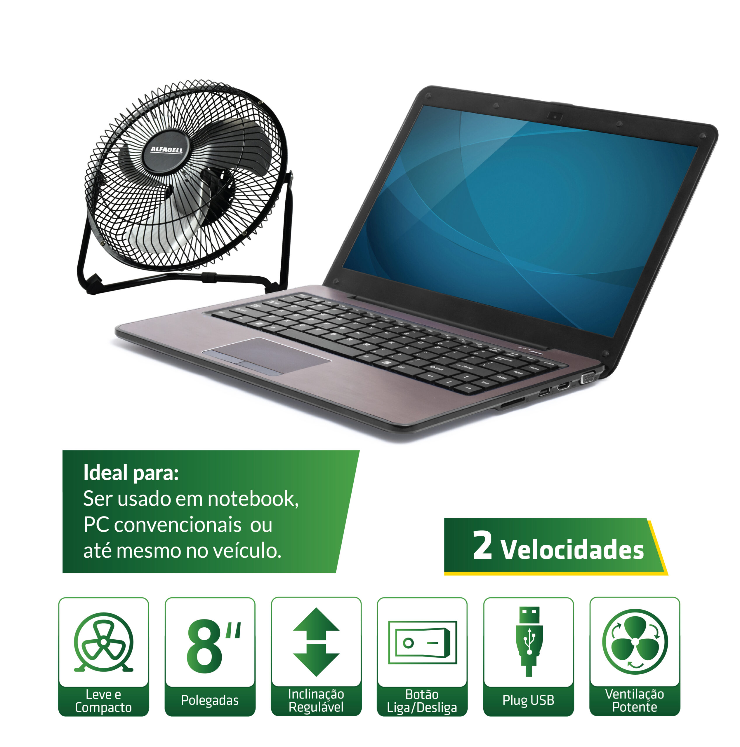 VENTILADOR DE MESA USB
