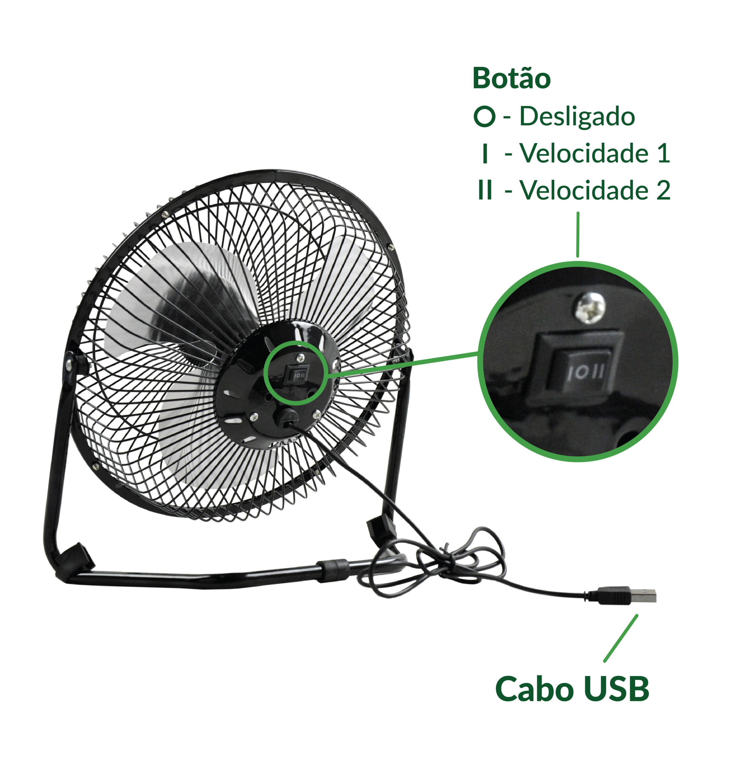 VENTILADOR DE MESA USB