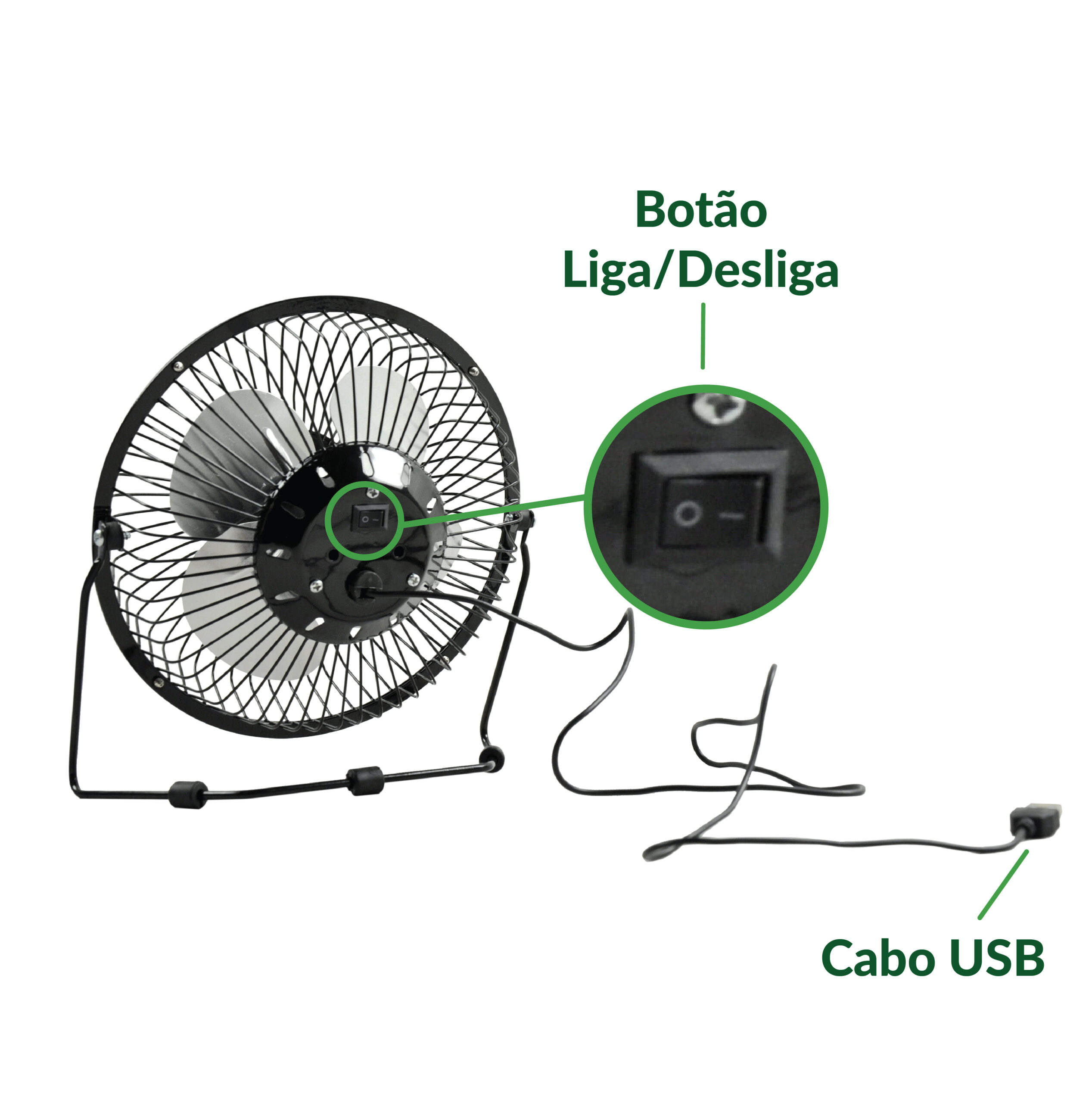 VENTILADOR DE MESA USB