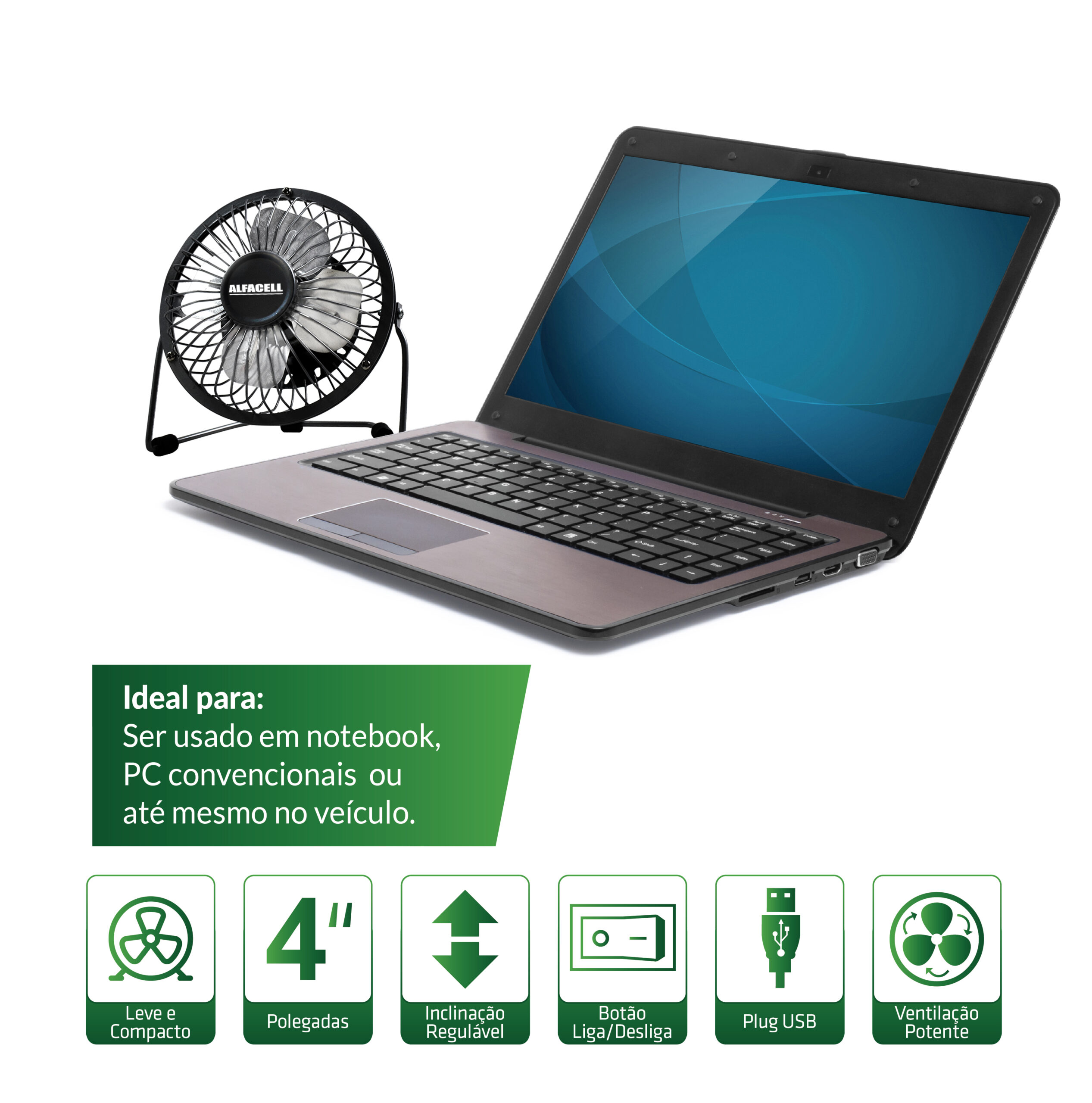 VENTILADOR DE MESA USB