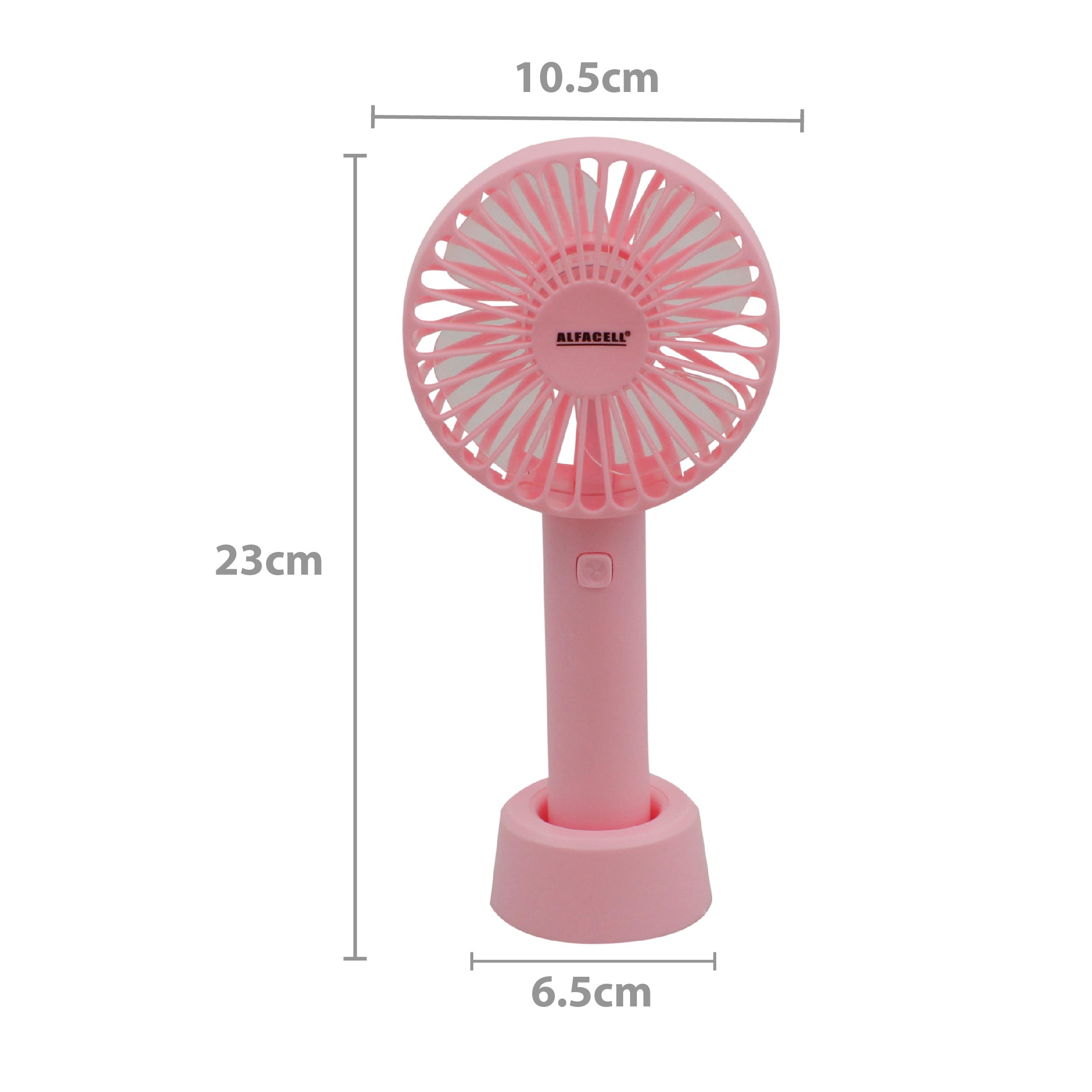 MINI VENTILADOR PORTÁTIL À PILHA 2*AA, 1 VELOCIDADE