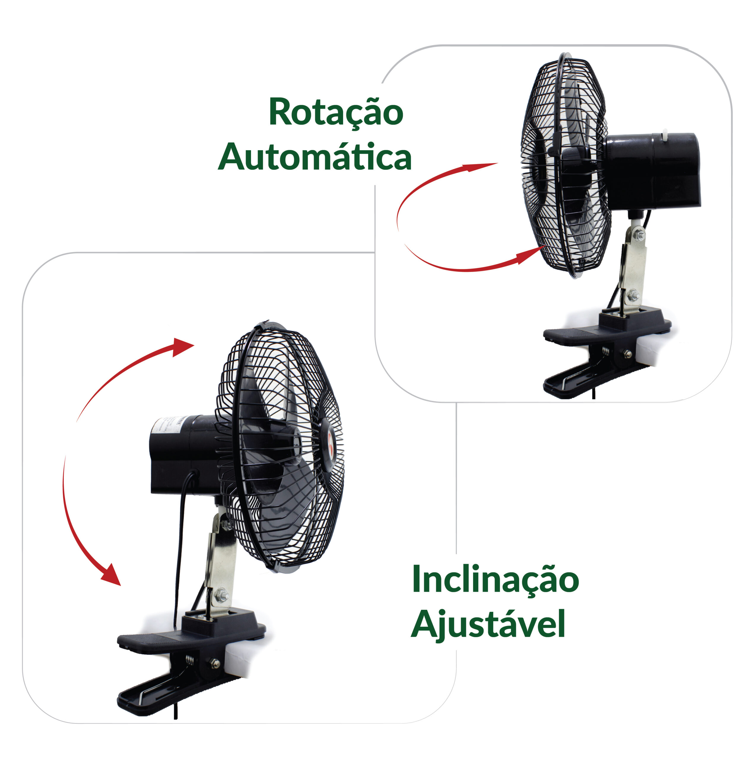 MINI VENTILADOR PORTÁTIL PARA CARROS COM PREGADOR