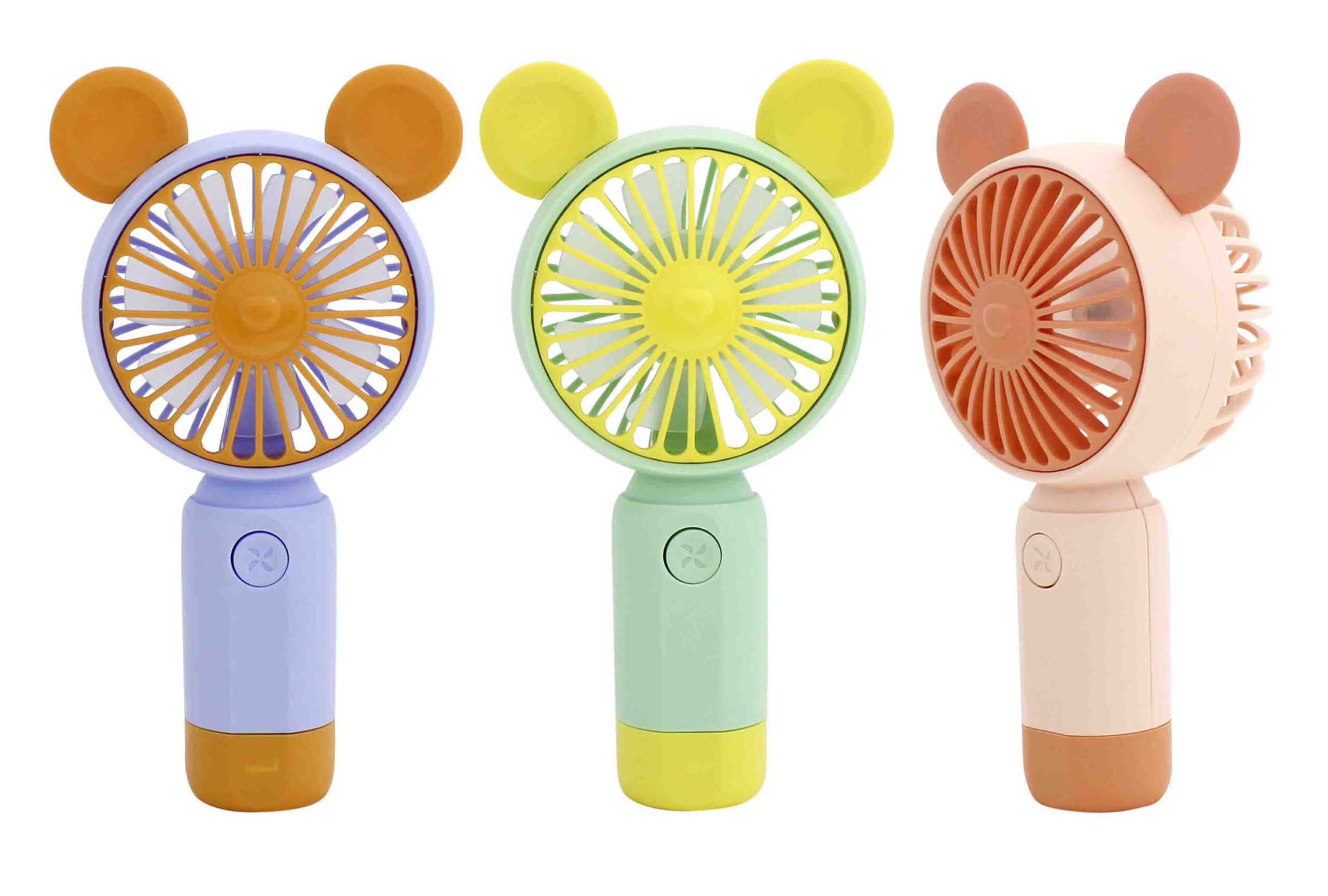 MINI VENTILADOR RECARREGÁVEL COM CABO USB, 2 VELOCIDADES