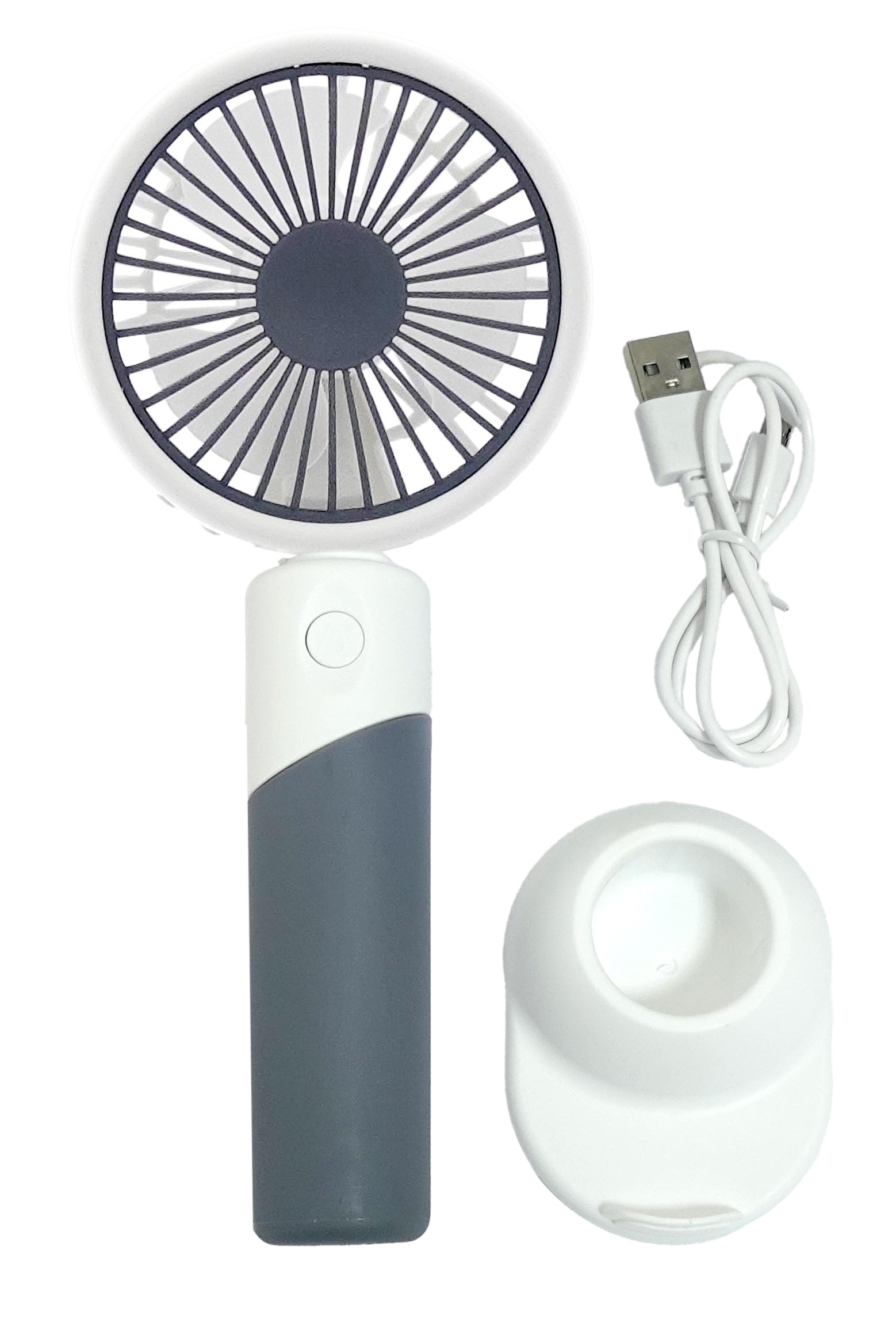 MINI VENTILADOR RECARREGÁVEL E PORTÁTIL COM CABO USB (INCLUSO) 3 VELOCIDADES