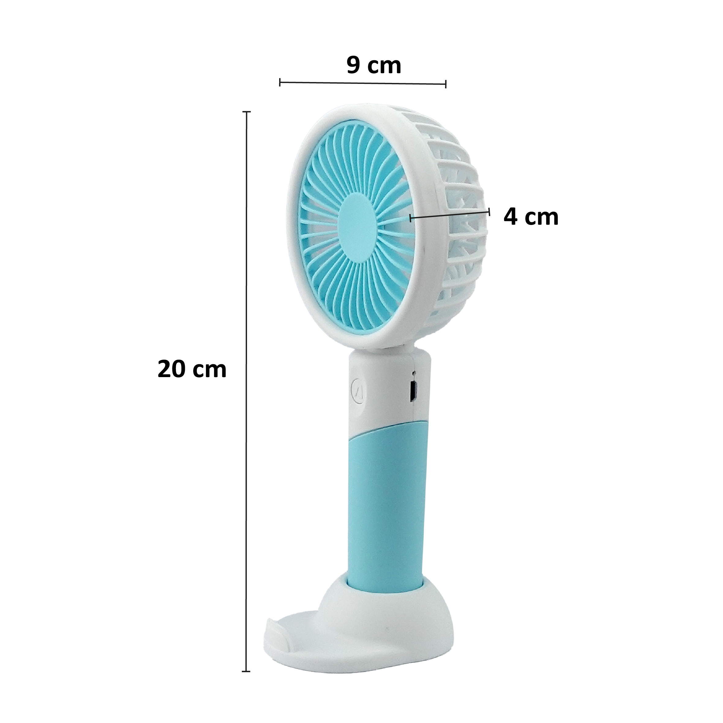 MINI VENTILADOR RECARREGÁVEL E PORTÁTIL COM CABO USB (INCLUSO) 3 VELOCIDADES