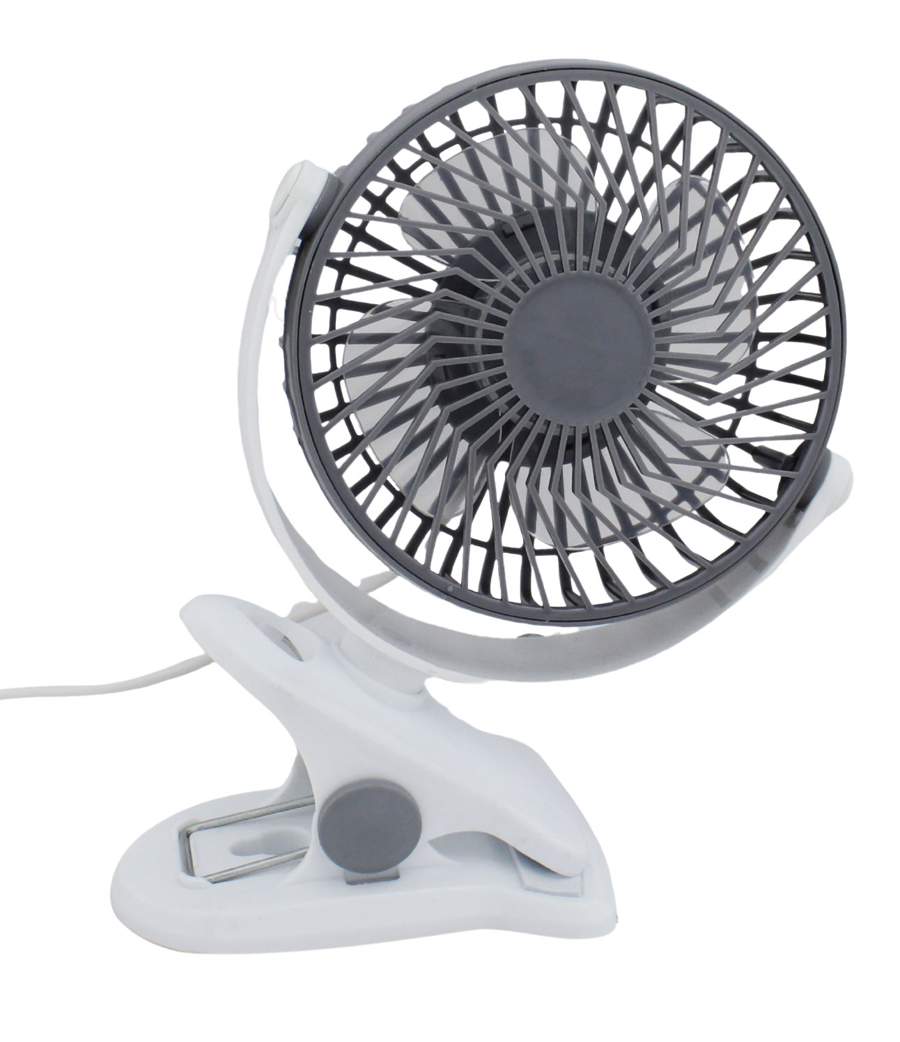 MINI VENTILADOR DE MESA E PORTÁTIL, COM PRENDEDOR E USB 1 VELOCIDADE