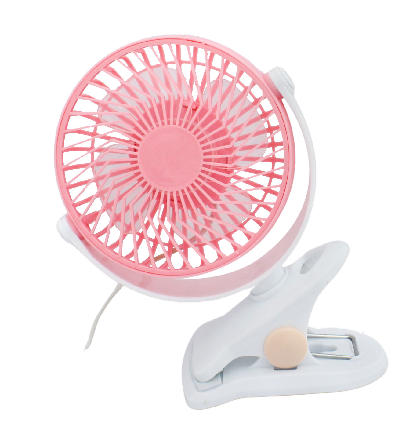 MINI VENTILADOR DE MESA E PORTÁTIL, COM PRENDEDOR E USB 1 VELOCIDADE