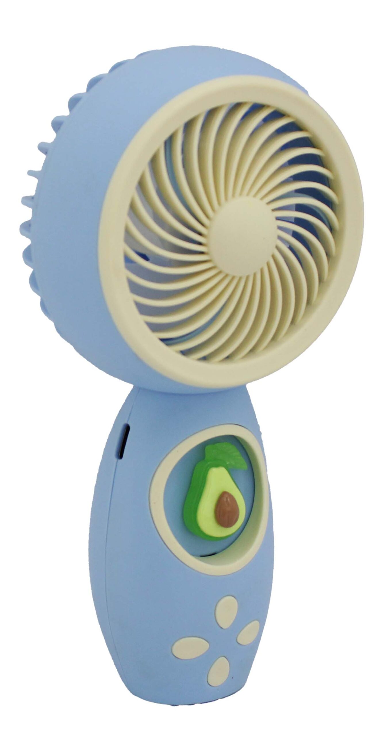 MINI VENTILADOR DE MESA RECARREGÁVEL E PORTÁTIL COM CABO USB (INCLUSO), 1 VELOCIDADE
