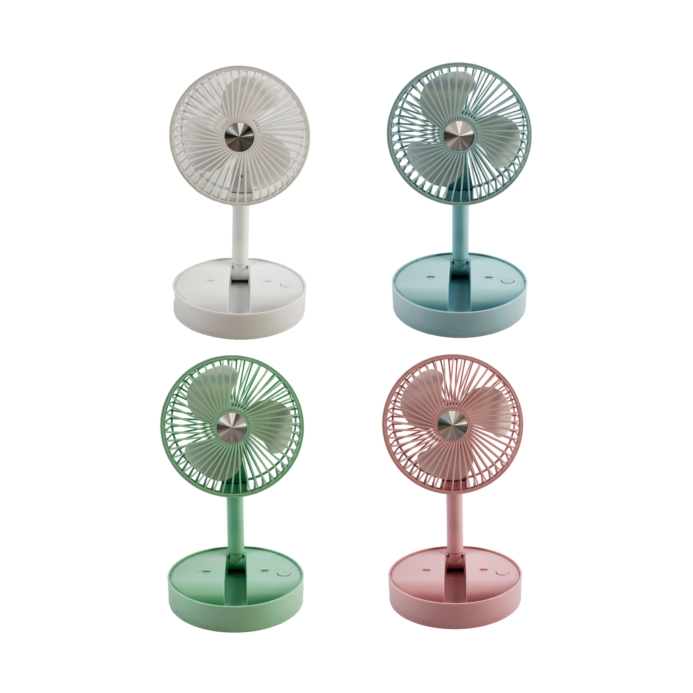 MINI VENTILADOR DE MESA RECARREGÁVEL E PORTÁTIL COM CABO USB (INCLUSO) 3 VELOCIDADES