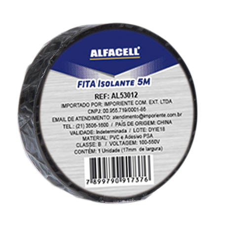 KIT FITA ISOLANTE 5 METROS CLASSE B 100- 550V (COM 10 ROLOS)