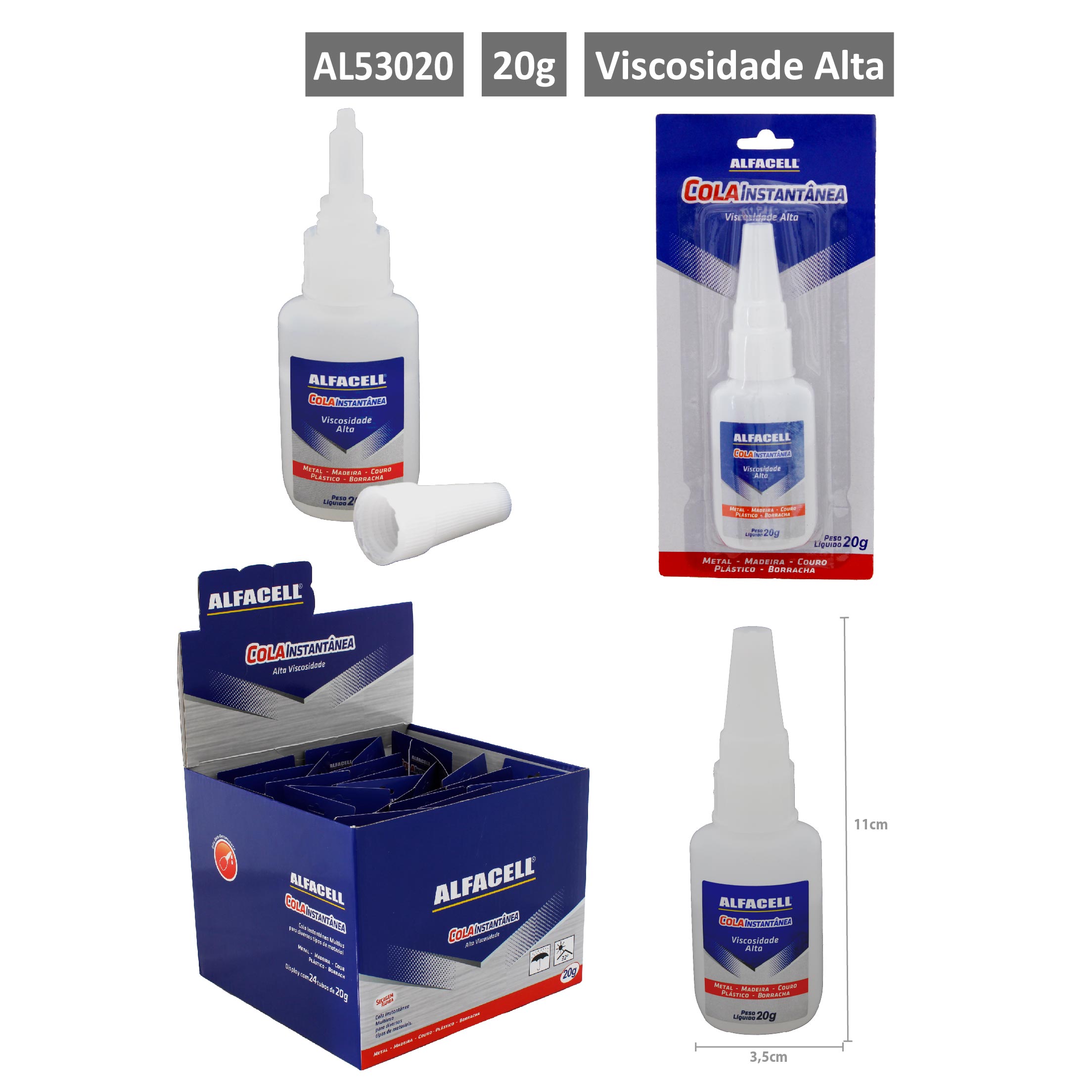 COLA INSTANTÂNEA 20G (À BASE DE CIANOACRILATO)
