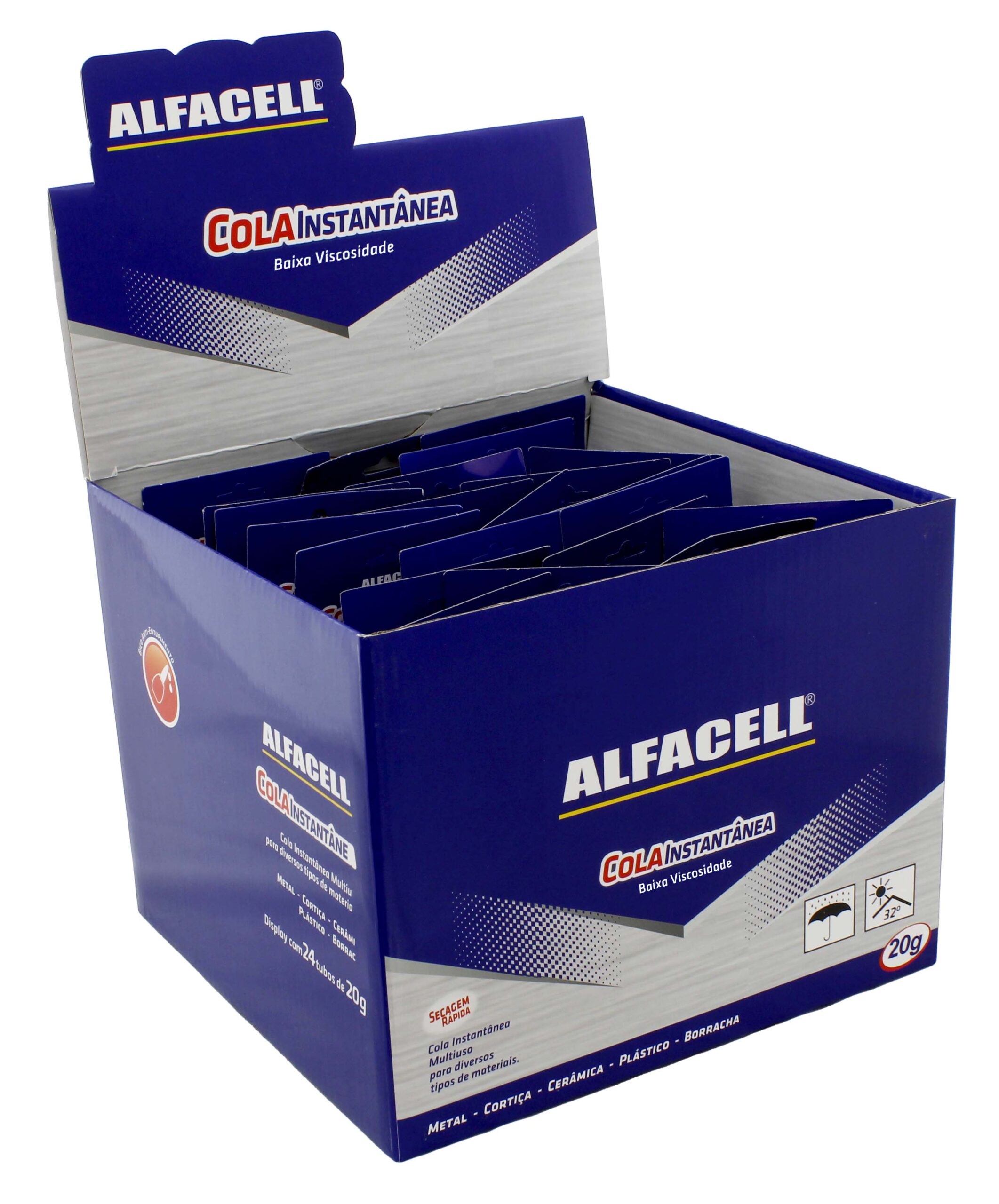 COLA ALFACELL INSTANTÂNEA 20G (À BASE DE CIANOACRILATO)