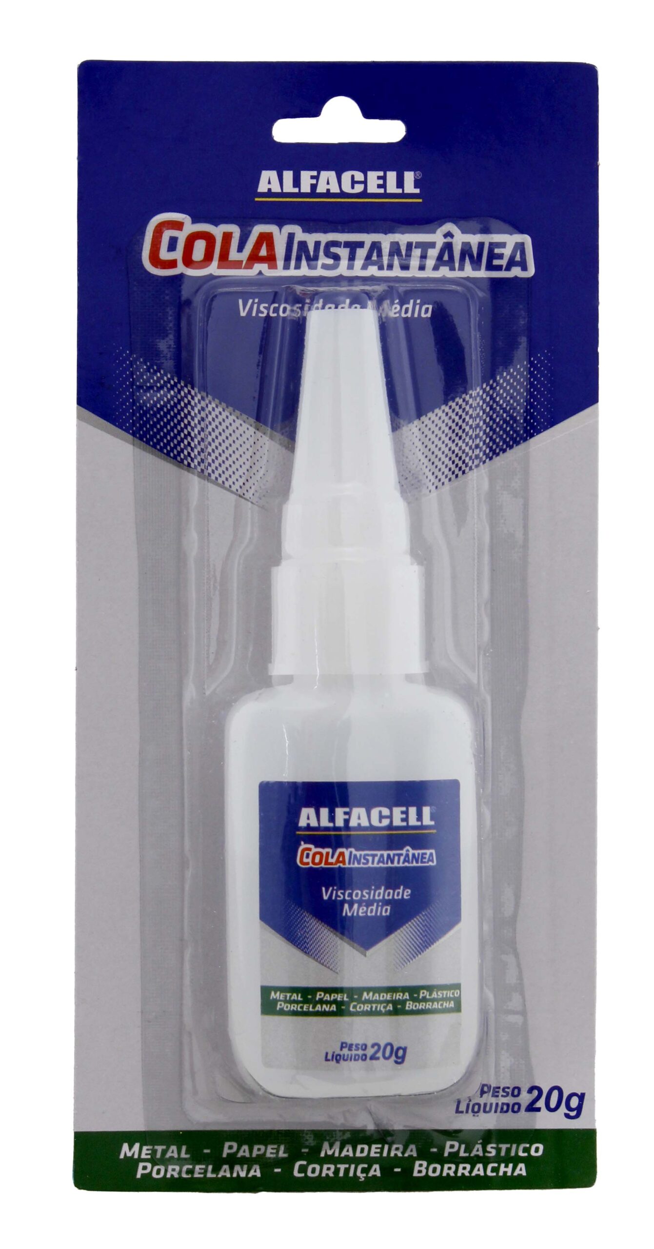 Baixa Viscosidade COLA ALFACELL INSTANTÂNEA 20G (À BASE DE CIANOACRILATO)