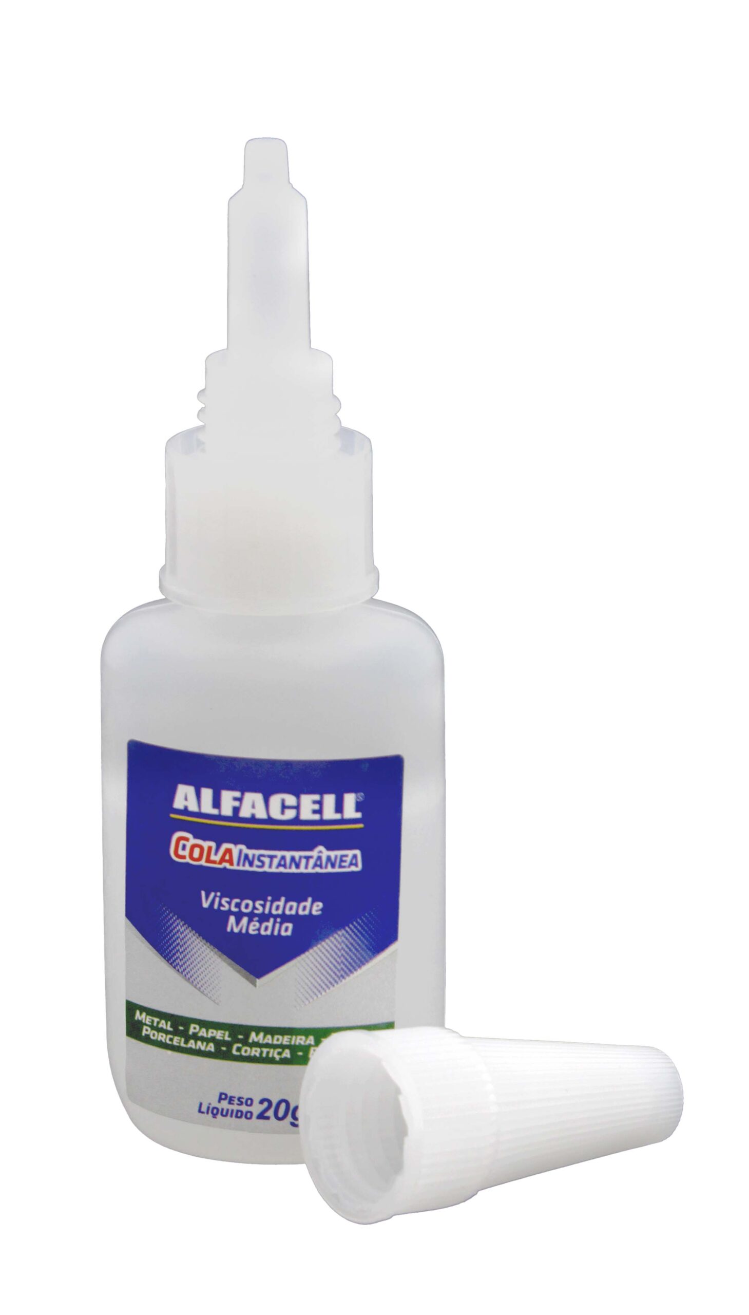 Baixa Viscosidade COLA ALFACELL INSTANTÂNEA 20G (À BASE DE CIANOACRILATO)