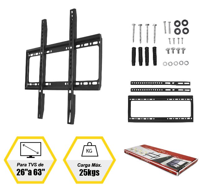 SUPORTE FIXO PARA TV (PARA TVS DE 26” A 63”)