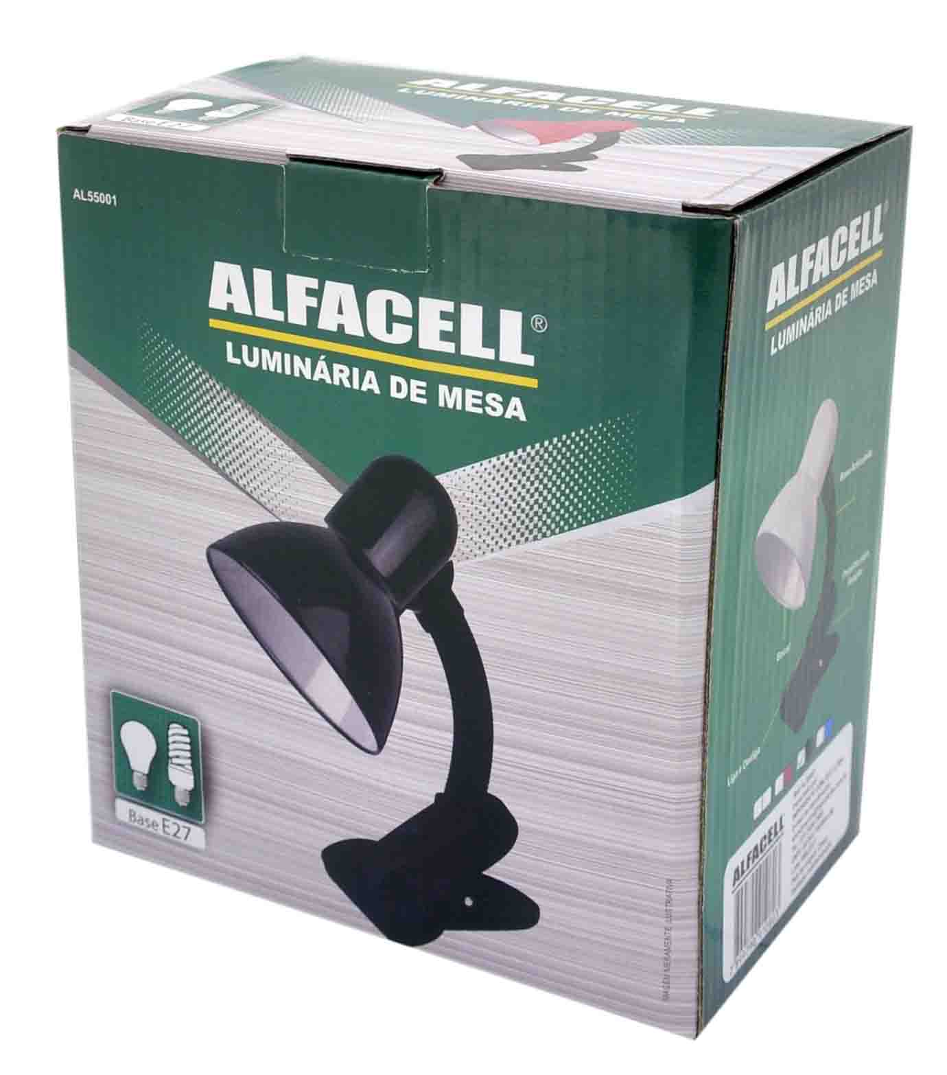 LUMINÁRIA DE MESA C/ PRESILHA PARA FIXAÇÃO 40W BIVOLT BOCAL E27 (LAMPADA NÃO INCLUSA)