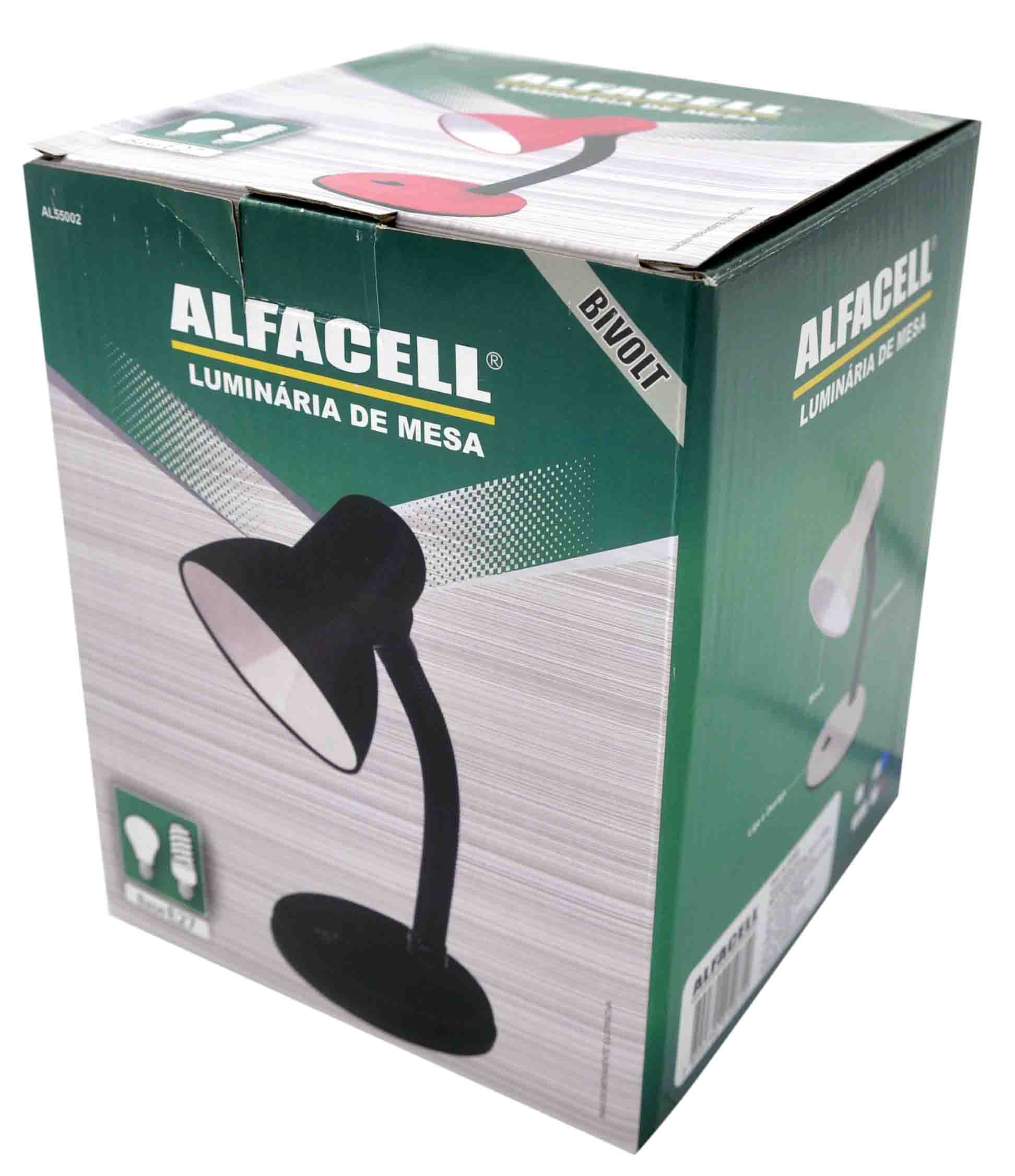 LUMINÁRIA DE MESA 40W BIVOLT BOCAL E27 (LAMPADA NÃO INCLUSA)