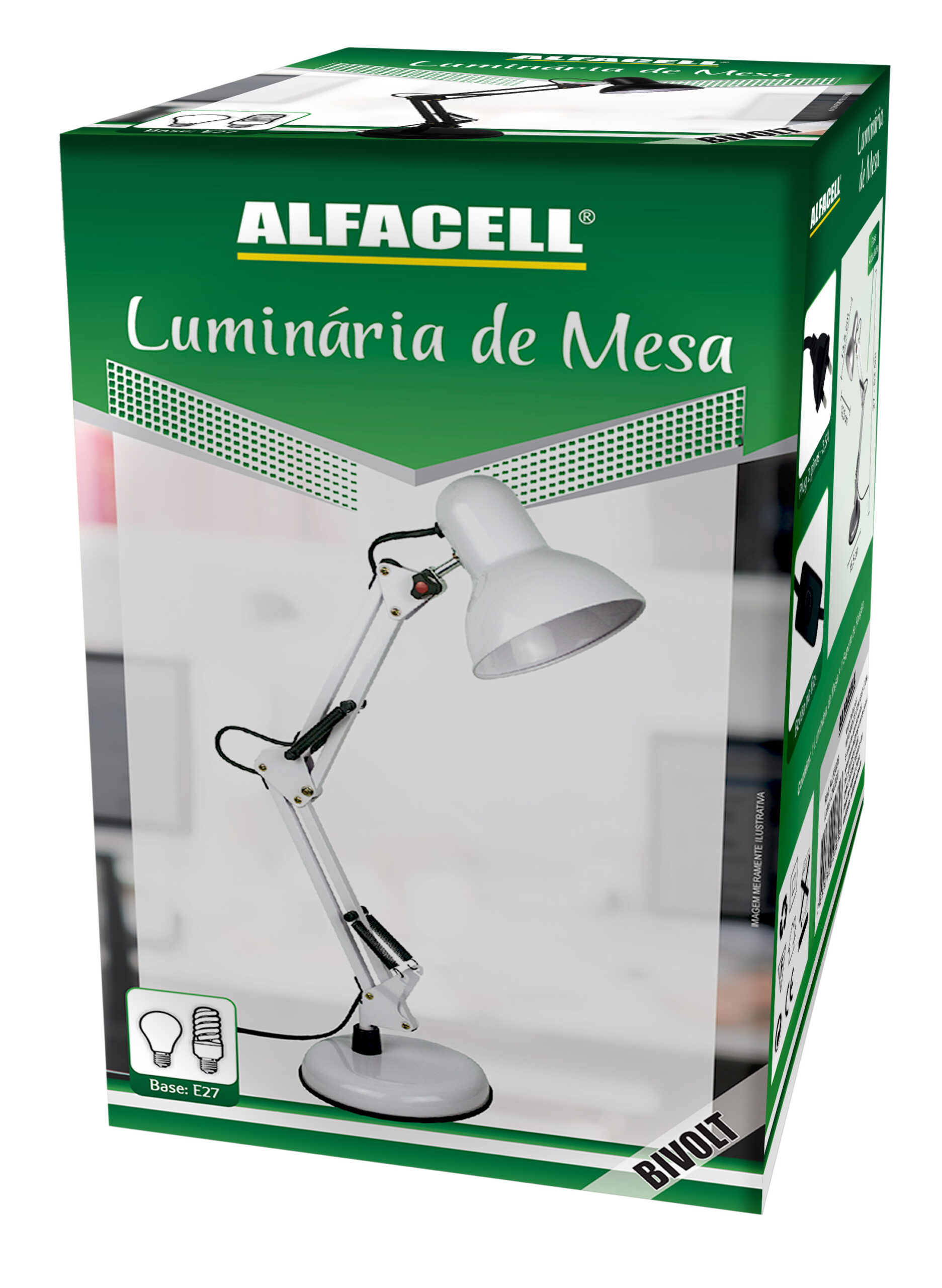 LUMINÁRIA ARTICULÁVEL DE MESA