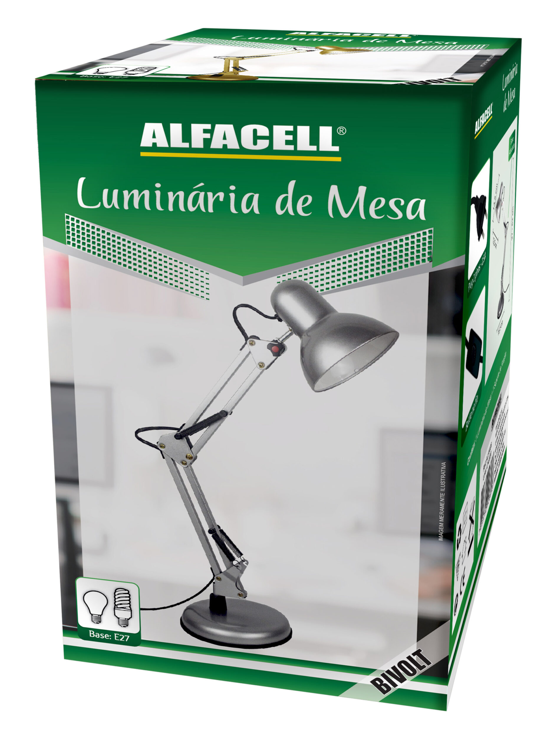 LUMINÁRIA ARTICULÁVEL DE MESA