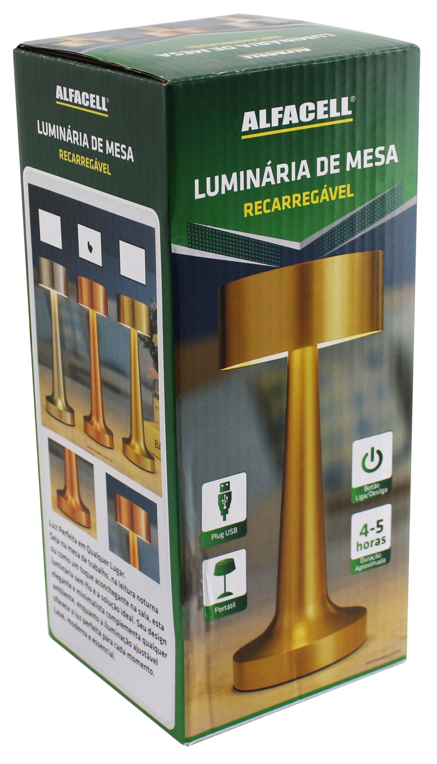 LUMINÁRIA DE MESA RECARREGÁVEL, 20 LEDS, 1200MAH
