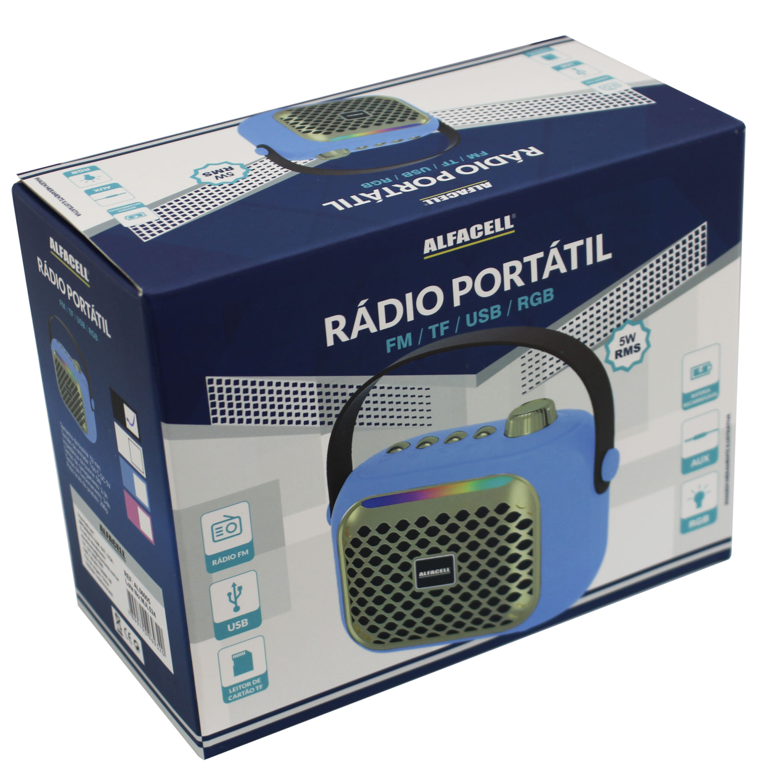RÁDIO PORTATIL POTÊNCIA MÁXIMA: 5W