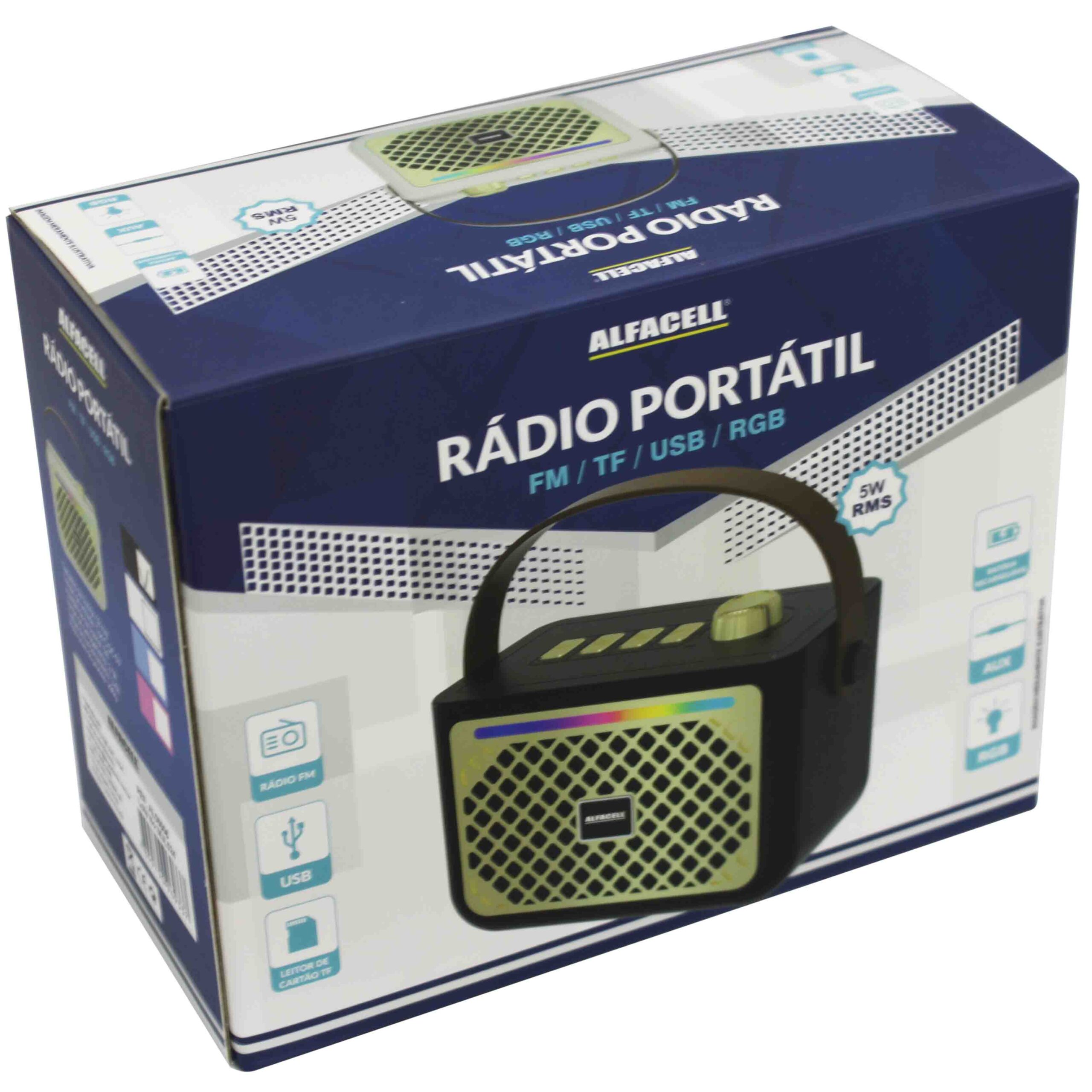 RÁDIO PORTATIL POTÊNCIA MÁXIMA: 5W