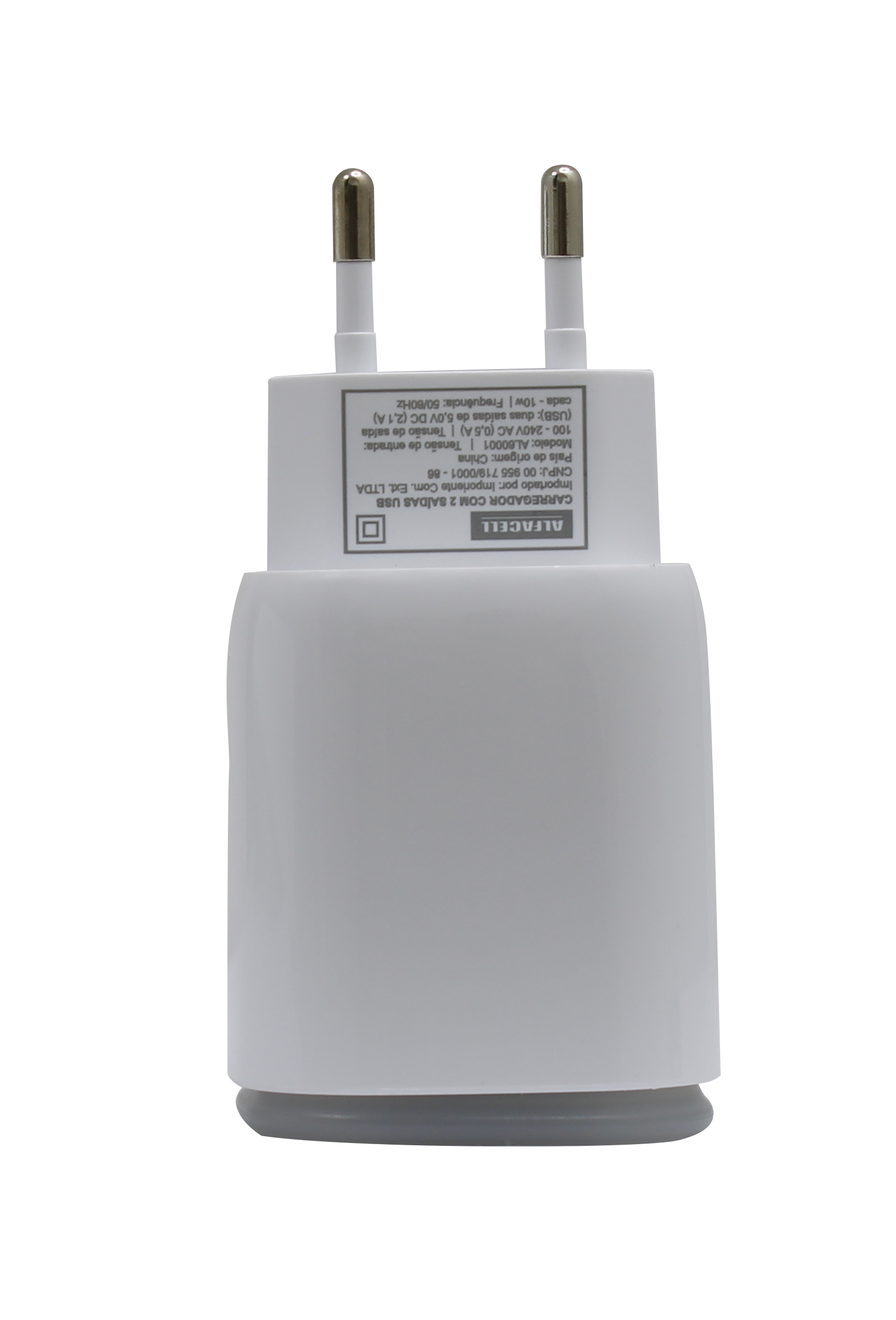 CARREGADOR E CABO USB – LIGHTNING; TENSÃO DE ENTRADA: 100-240V; FREQUÊNCIA: 50/60HZ