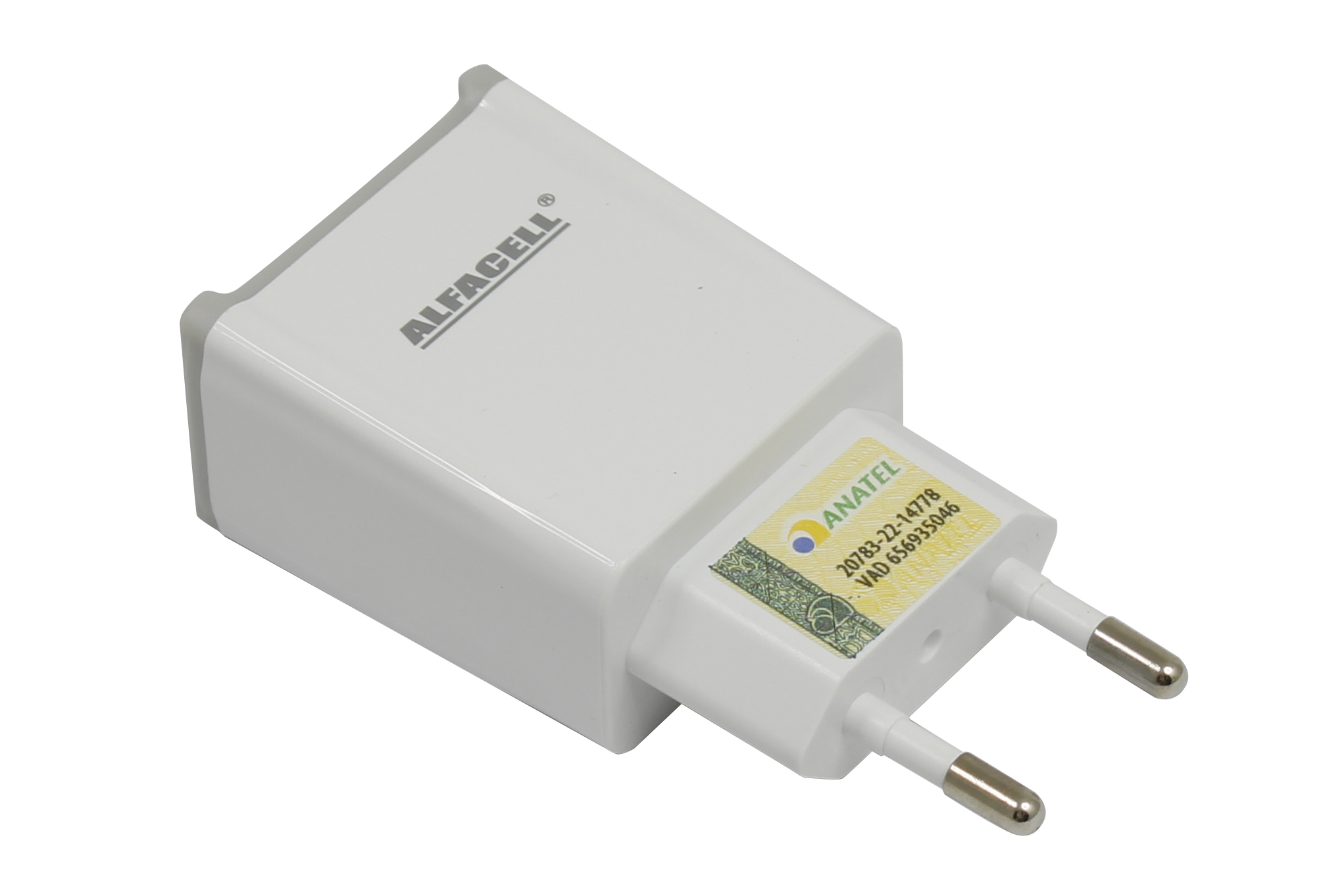 CARREGADOR E CABO USB – V8; TENSÃO DE ENTRADA: 100-240V; FREQUÊNCIA: 50/60HZ