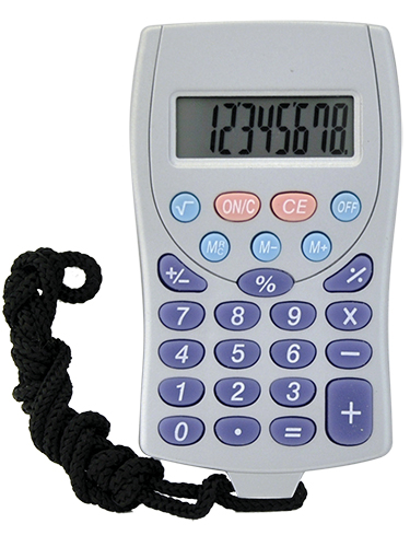 CALCULADORA DE BOLSO C/ CORDÃO