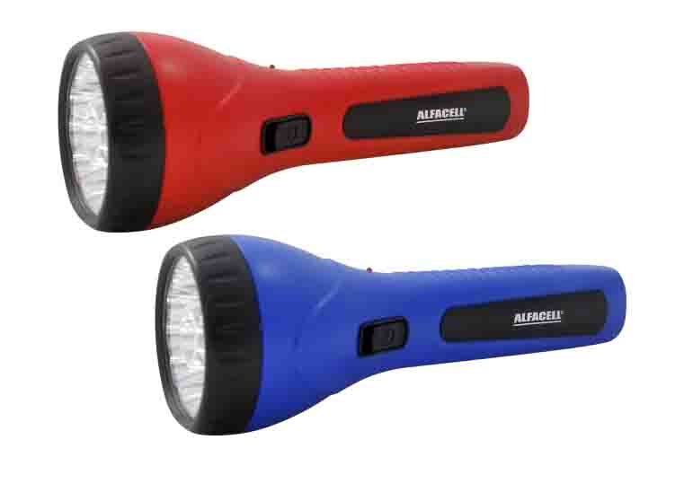 LANTERNA MANUAL 11LEDS RECARREGÁVEL BIVOLT (2 NÍVEIS DE LUZ)