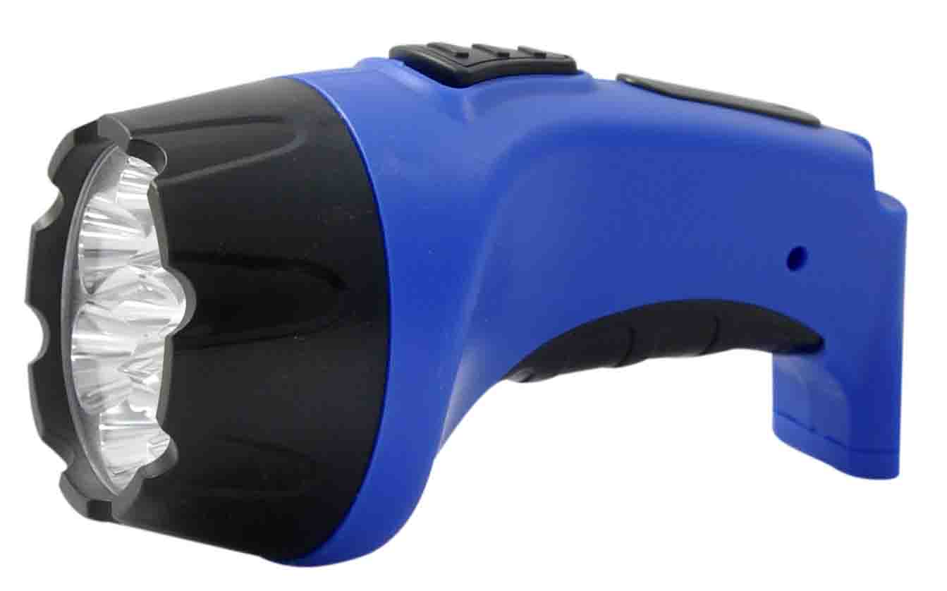 LANTERNA MANUAL 7 LEDS RECARREGÁVEL BIVOLT