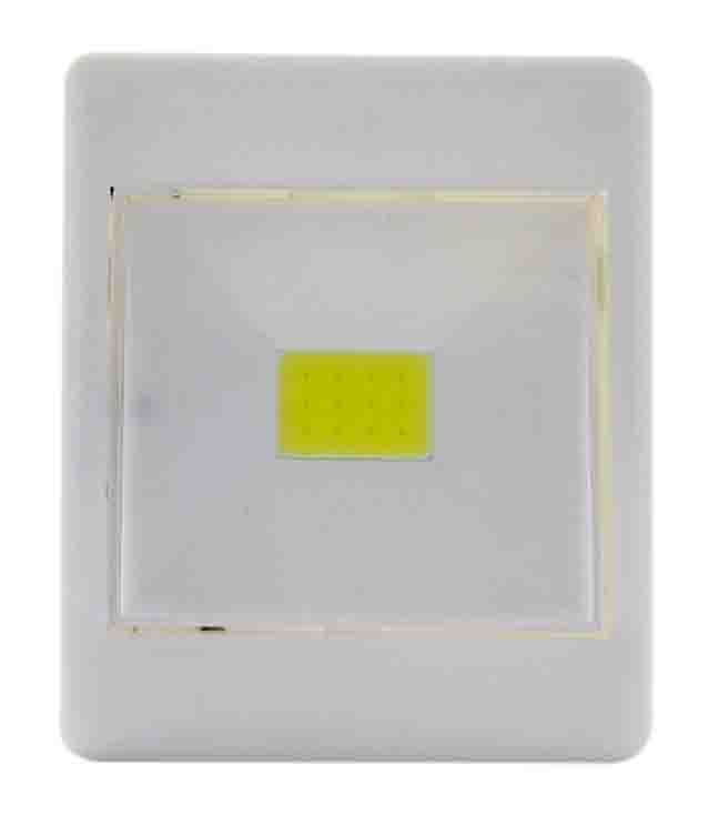 LUMINÁRIA INTERRUPTOR COM 1 COB COM VELCRO, IMÃ E ENCAIXE PARA PARAFUSO (PARAFUSO NÃO