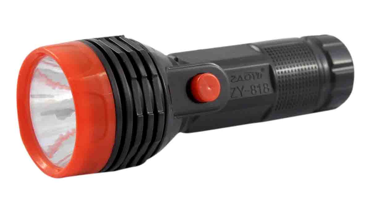 LANTERNA MANUAL 1 LED A PILHA 1*AA (NÃO INCLUSA)