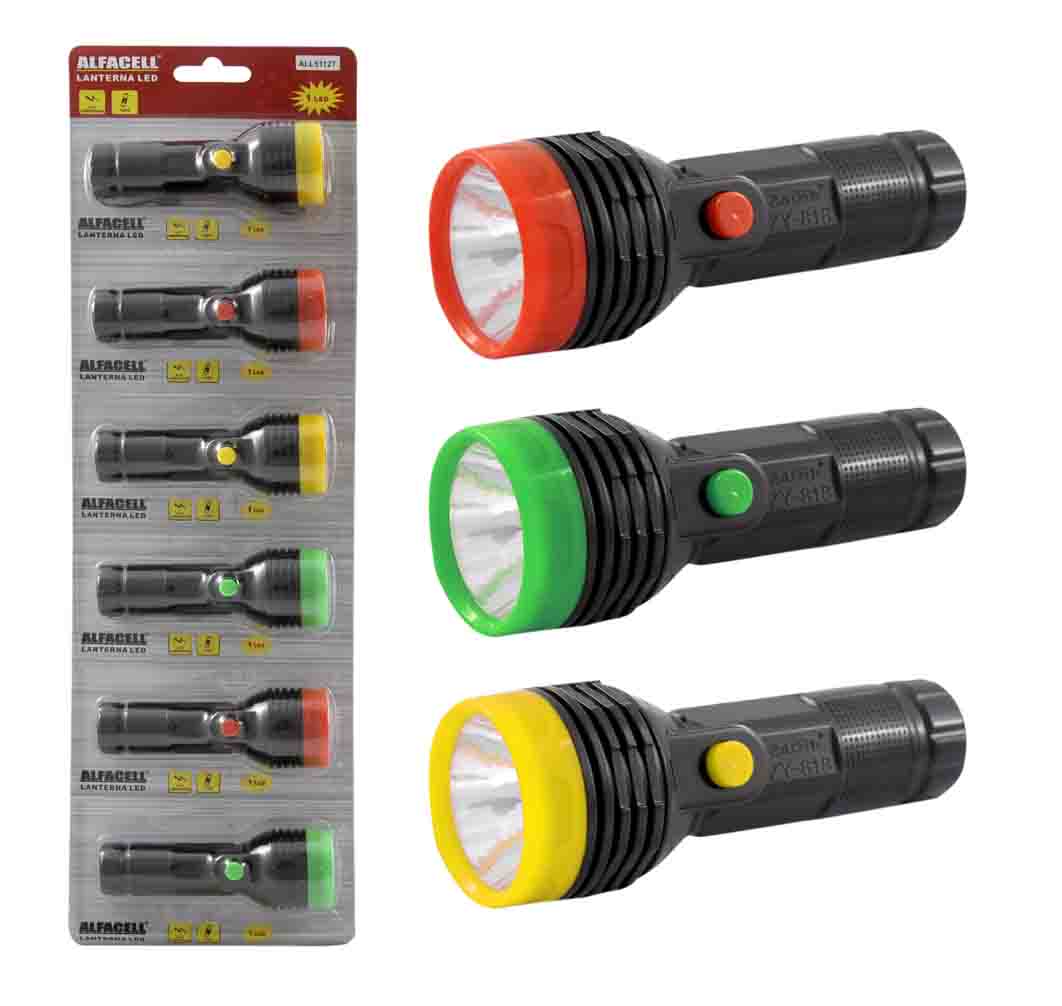LANTERNA MANUAL 1 LED A PILHA 1*AA (NÃO INCLUSA)