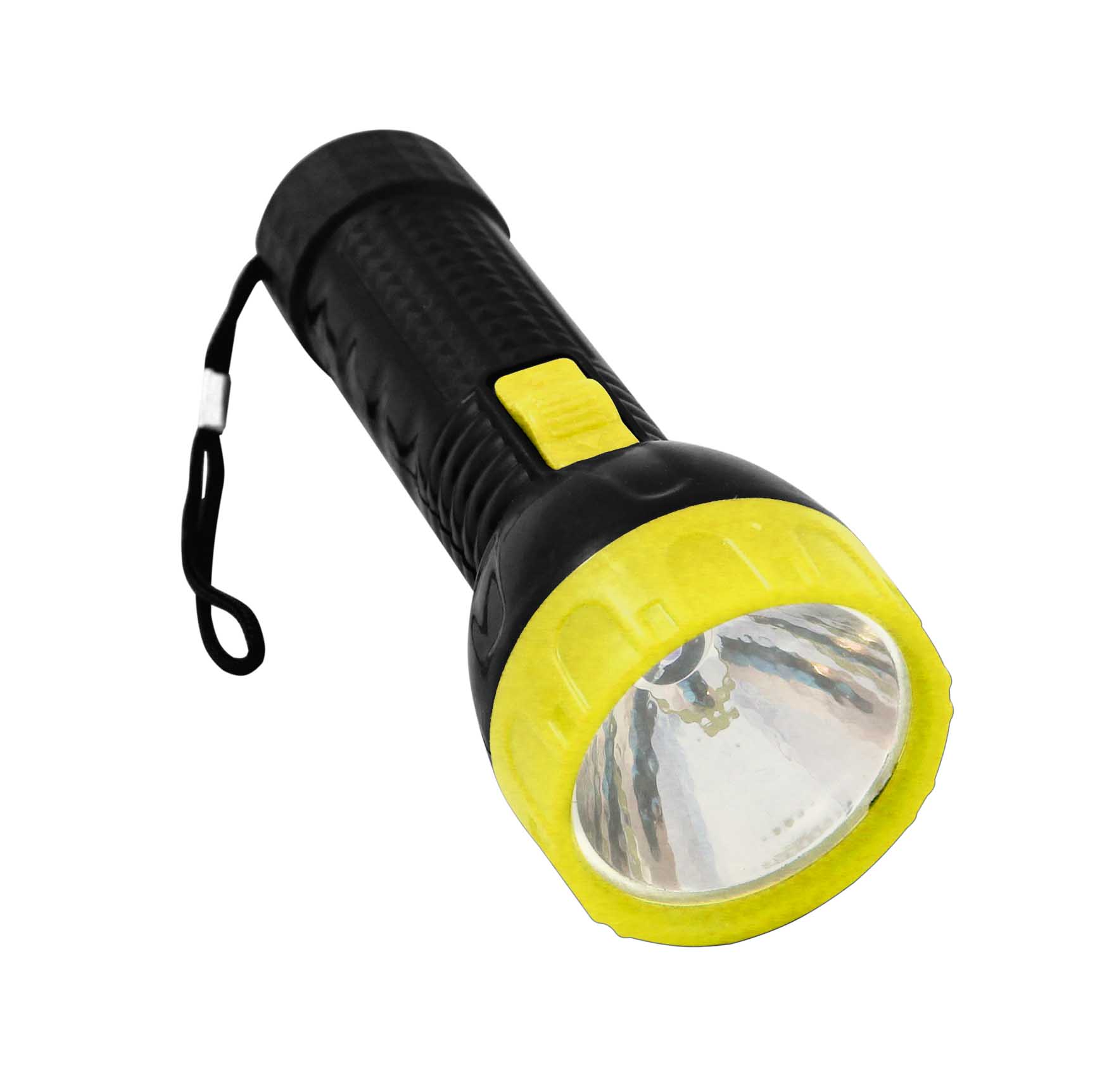 LANTERNA MANUAL COM 1 LED ; A PILHA 1*AA (NÃO INCLUSO)