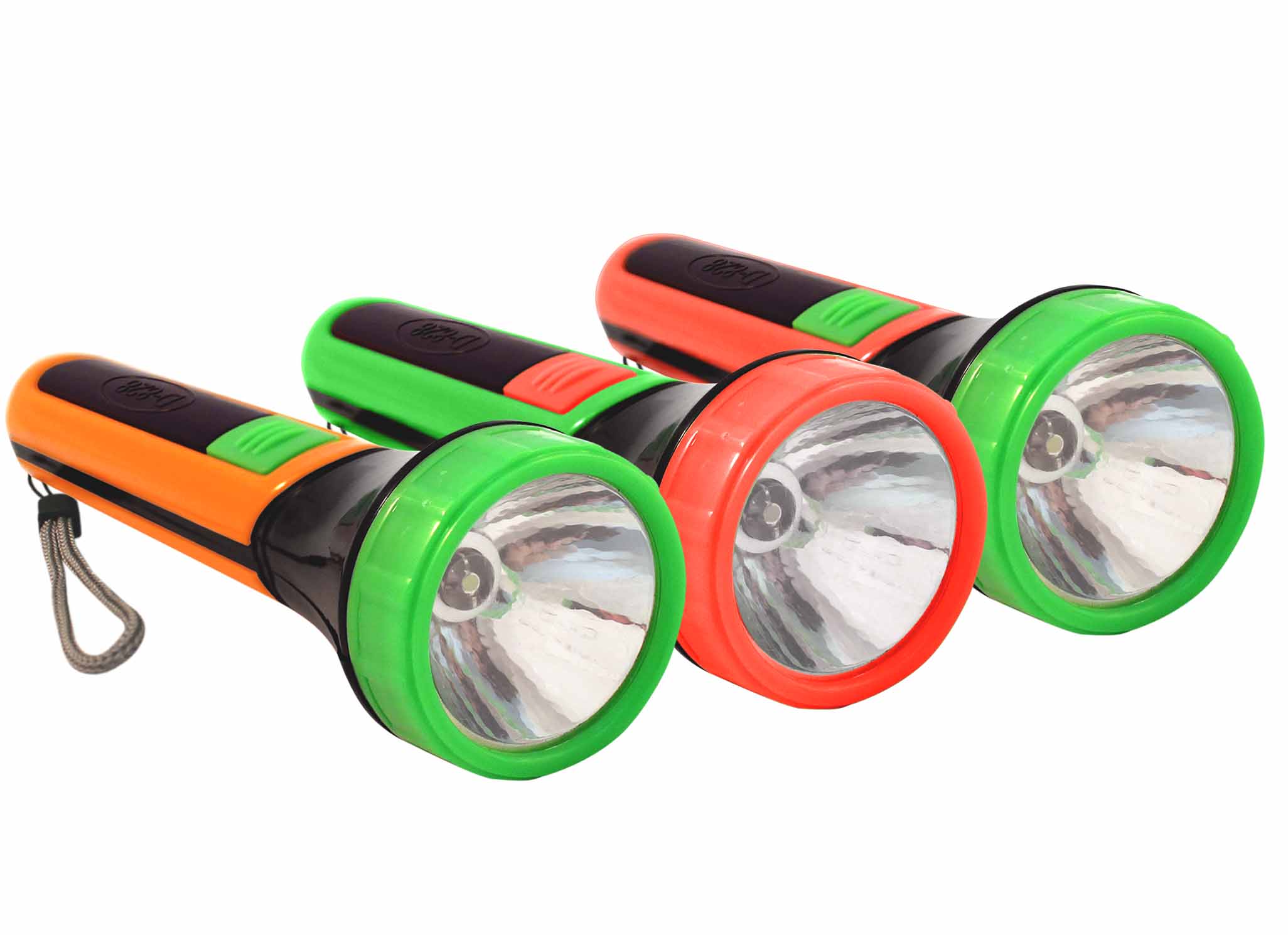 LANTERNA MANUAL COM 1 LED A PILHA 2*AA (NÃO INCLUSO)
