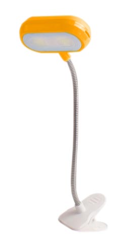 LUMINÁRIA DE MESA COM PREGADOR A PILHA 2*AAA (NÃO INCLUSA)