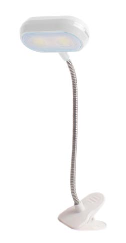 LUMINÁRIA DE MESA COM PREGADOR A PILHA 2*AAA (NÃO INCLUSA)