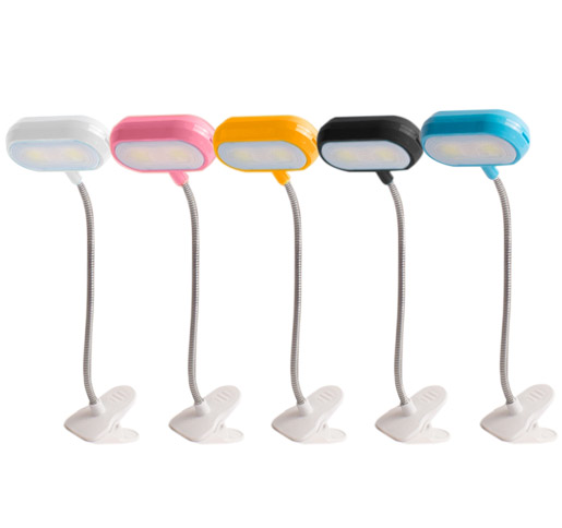 LUMINÁRIA DE MESA COM PREGADOR A PILHA 2*AAA (NÃO INCLUSA)