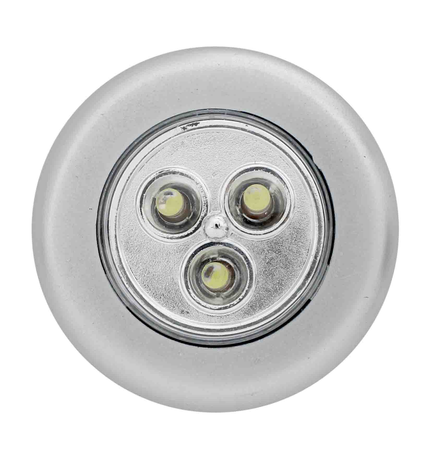 LUMINÁRA COM ADESIVO 3 LEDS PILHA 3XAA (NÃO INCLUSAS)