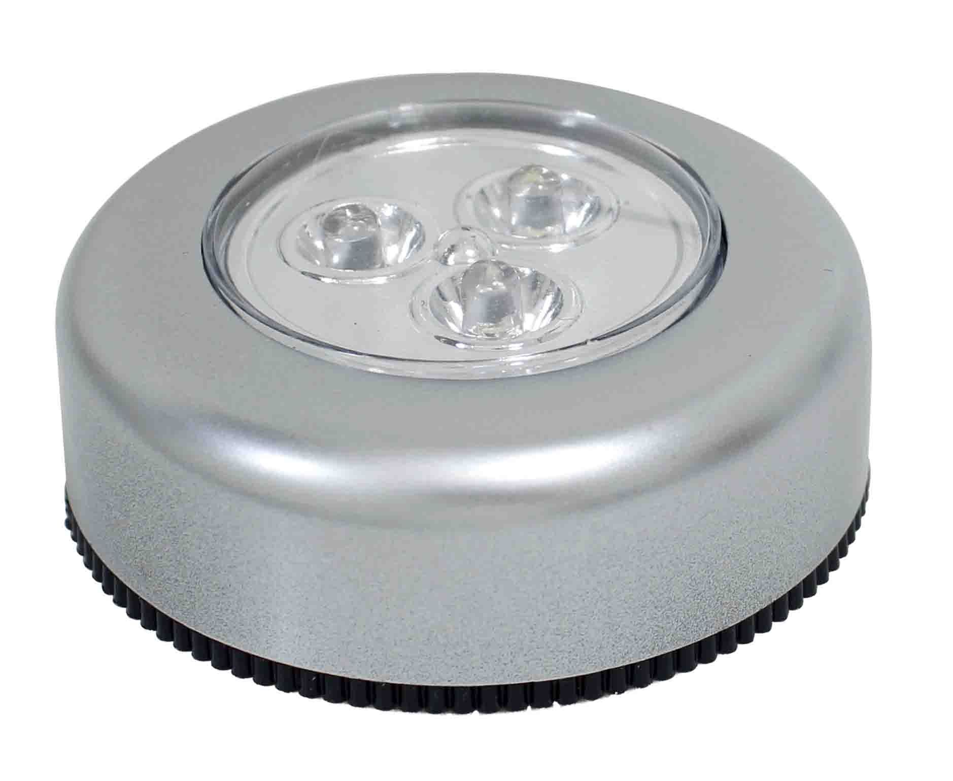 LUMINÁRA COM ADESIVO 3 LEDS PILHA 3XAA (NÃO INCLUSAS)