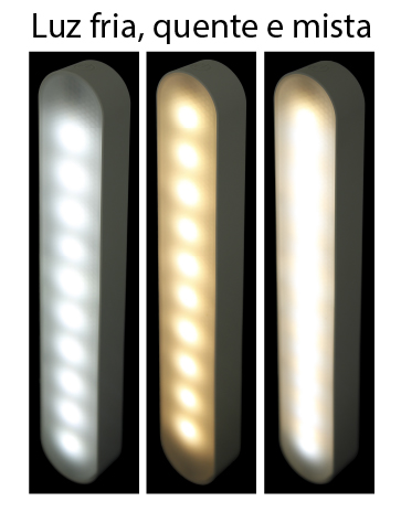 LUMINÁRIA (RECARREGÁVEL) COM CABO USB 10 LEDS BRANCO + 10 LEDS AMARELO (AJUSTE DE INTENSIDADE)
