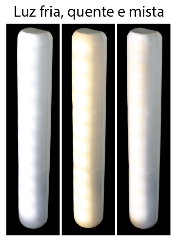 LUMINÁRIA (RECARREGÁVEL) COM CABO USB 12 LEDS BRANCO + 12 LEDS AMARELO (AJUSTE DE INTENSIDADE)