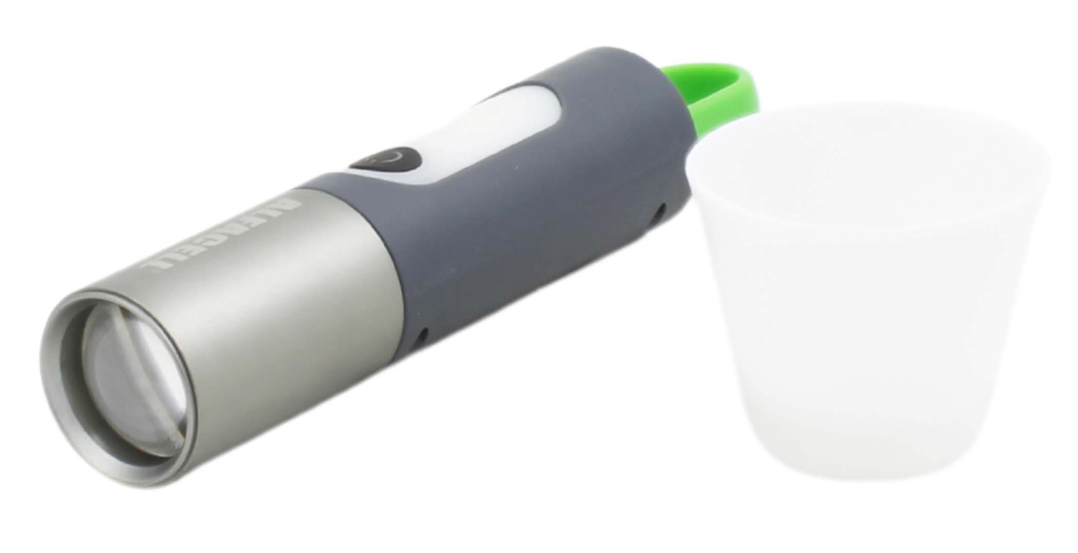 LANTERNA RECARREGÁVEL (2 FONTES DE LUZ) 1 P50 + 7 LEDS 8W COM CABO USB (INCLUSO) (P50: 2 NÍVEIS DE LUZ + 1